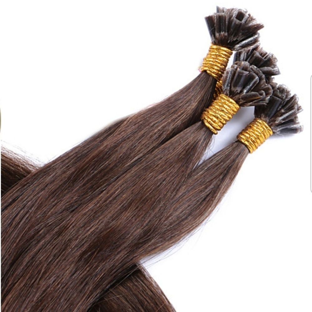 20" Color #4 Straight Remy European U-Tip Ext